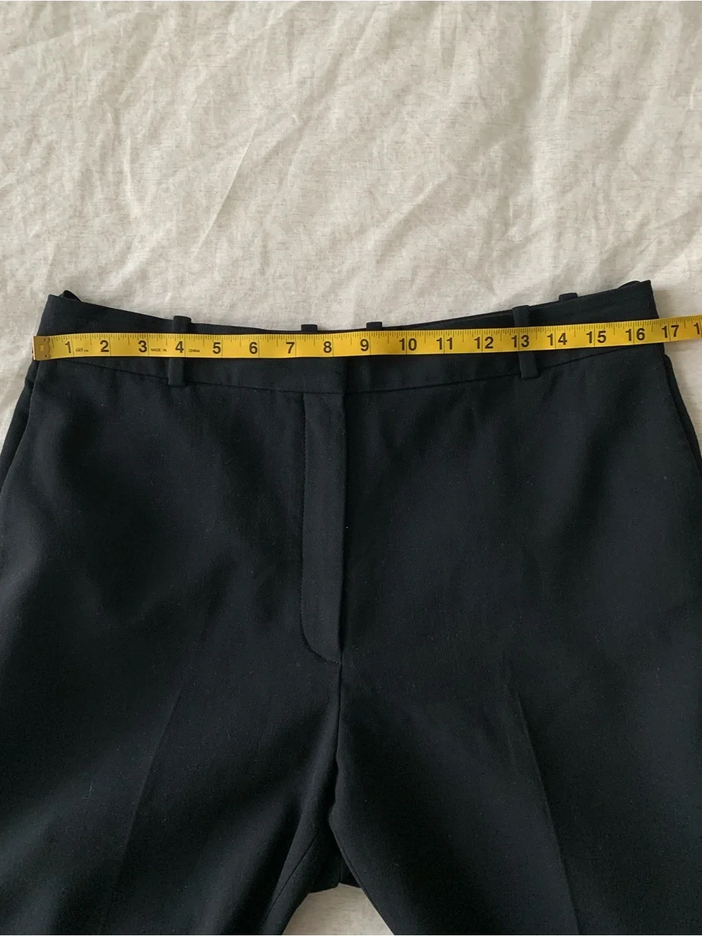 Babaton Pant Agency Black cropped Wide-Leg Pants women’s size 12 - Picture 9 of 11